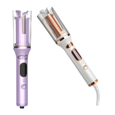 Automatic Curling Iron, Auto Curling Wand with 1 inch Large Ceramic Barrel [Lasting Styling | Auto Shut Off] Dual Voltage Hair Curler w/ 4 Temps & Timer, Auto Rotating Wave Curling Iron Hot Tools